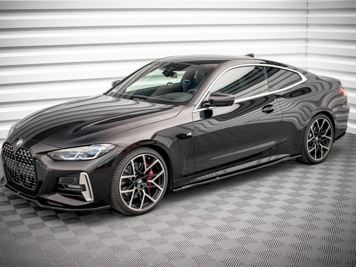 BMW 4 M-pack G22 (2020-) Side Skirts Diffusers V.3 - Maxton Design