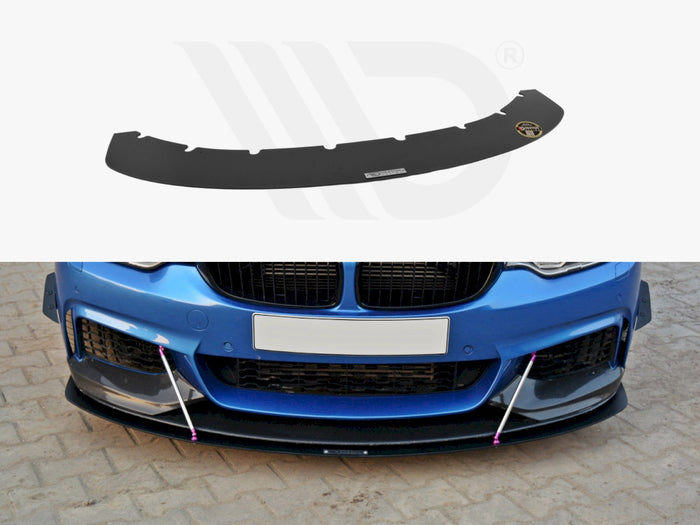 BMW 4 F32 M-sport & M-performance (2013-2016) Front Racing Splitter V.3 - Maxton Design