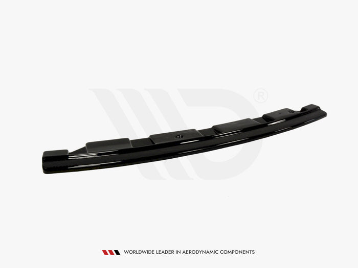 BMW 5 F11 M-pack - Without Vertical BARS (Fits TWO Double Exhaust Ends) Central Rear Splitter - Maxton Design