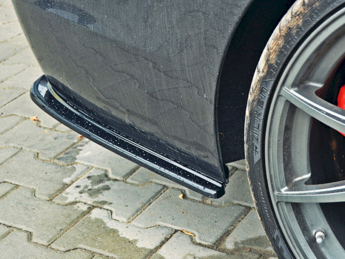 BMW 5 F11 M-pack (Fits TWO Double Exhaust Ends) Rear Side Splitters - Maxton Design