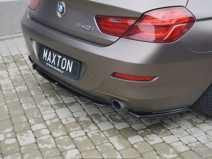 BMW 6 GRAN Coupe (2012-2014) Central Rear Splitter - Maxton Design