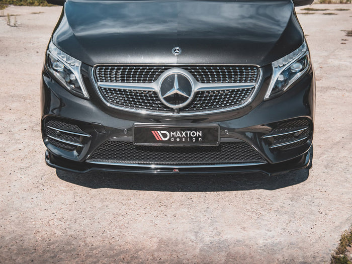 Mercedes-benz V-class Amg-line W447 Facelift (2019-) Front Splitter V4 - Maxton Design