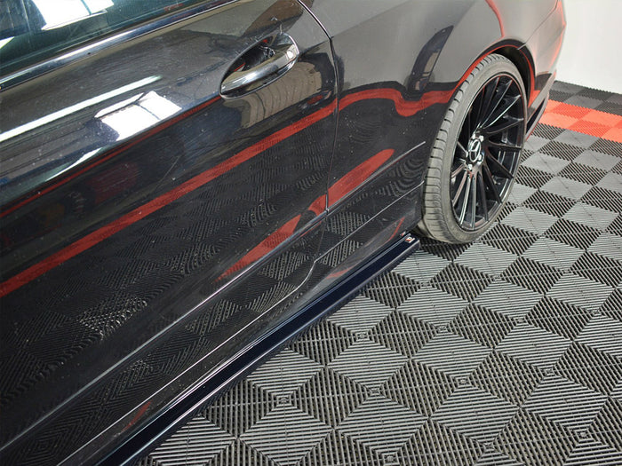 Mercedes-benz E-class W207 Coupe AMG Line (2009-2012) Side Skirts Splitters - Maxton Design