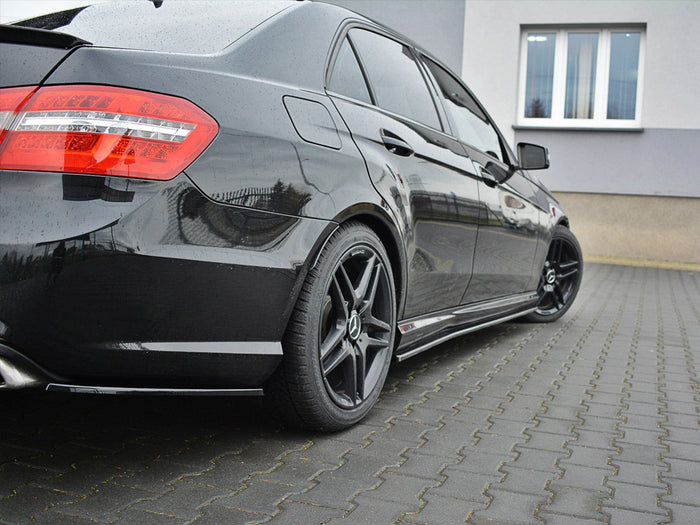 Mercedes E-class 212 63 AMG (2009-2012) Side Skirts Splitters - Maxton Design