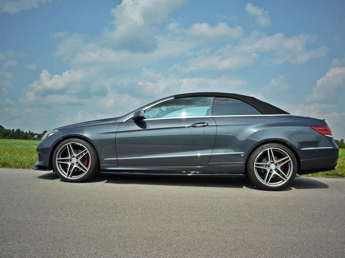 Mercedes E W212 Coupe & Cabrio (2012-2017) Side Skirts Splitters - Maxton Design