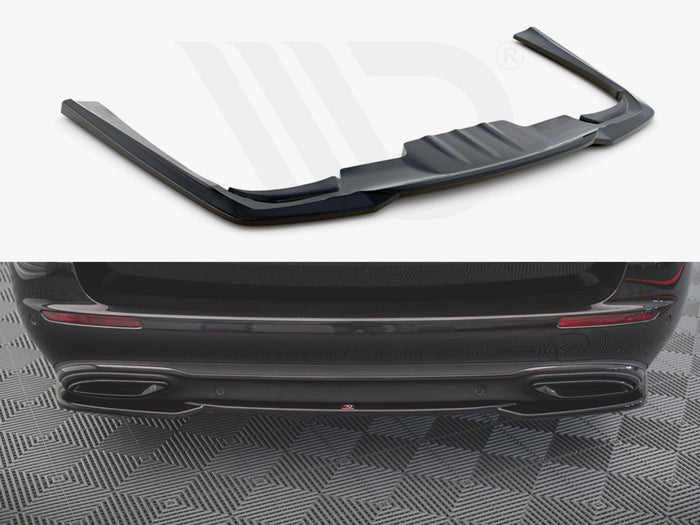 Mercedes E Estate W213 (2016-2021) Central Rear Splitter - Maxton Design