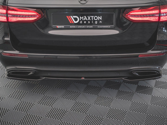 Mercedes E Estate W213 (2016-2021) Central Rear Splitter - Maxton Design