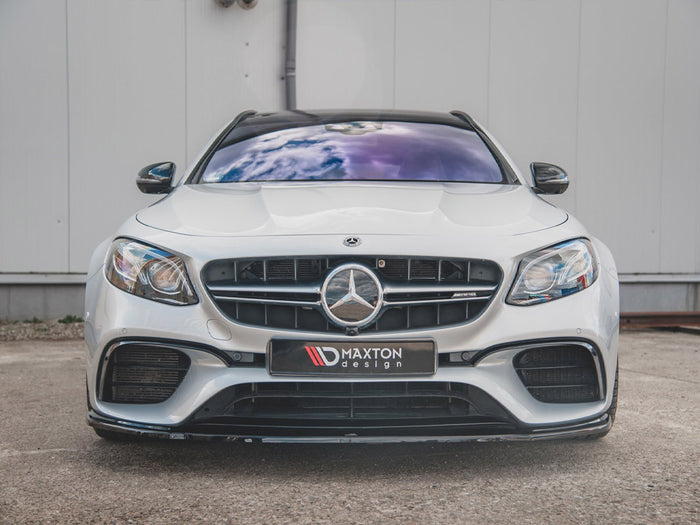 Mercedes Benz E63 AMG Estate/ Saloon S213/W213 Front Splitter V.2 - Maxton Design