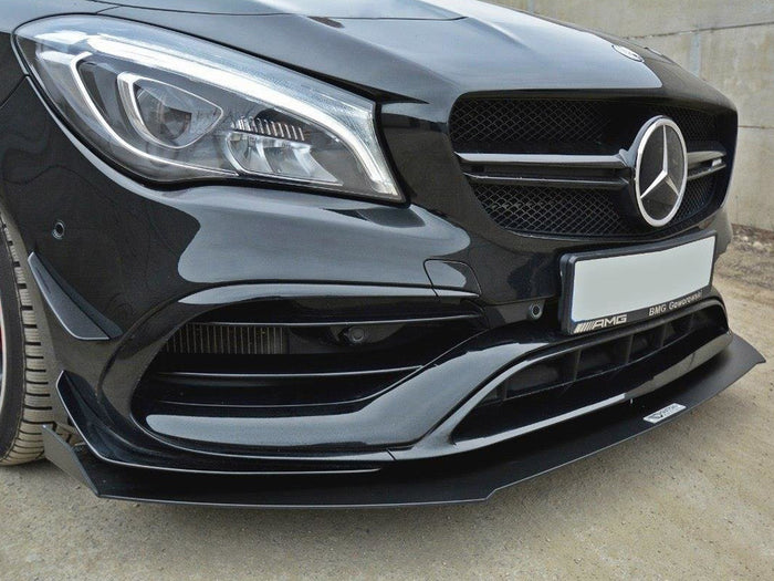 Mercedes CLA 45 AMG C117 (Facelift) (2017-UP) Front Racing Splitter - Maxton Design