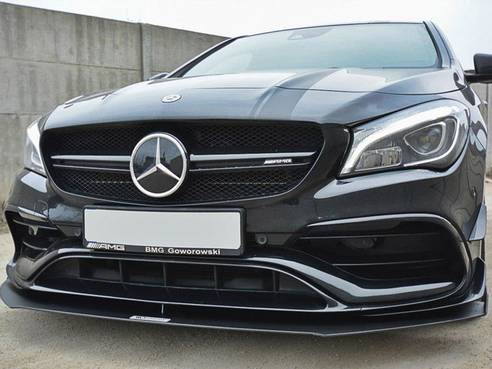 Mercedes CLA 45 AMG C117 (Facelift) (2017-UP) Front Racing Splitter - Maxton Design