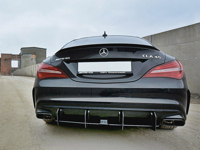 Mercedes CLA A45 AMG C117 Facelift (2017-UP) Rear Diffuser V.2 - Maxton Design