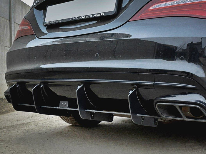 Mercedes CLA A45 AMG C117 Facelift (2017-UP) Rear Diffuser V.2 - Maxton Design