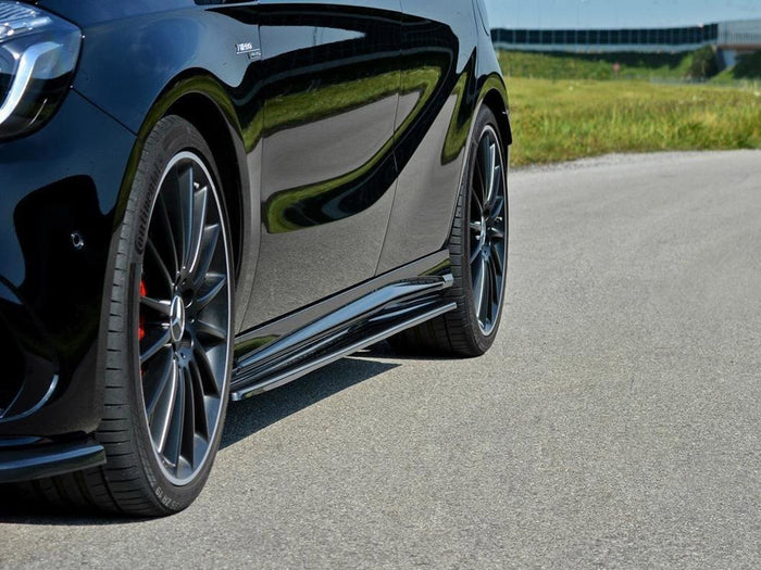 Mercedes A W176 AMG Facelift (2015-2018) Side Skirts Diffusers - Maxton Design
