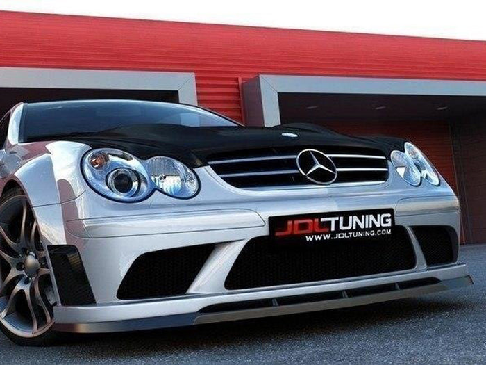 Mercedes CLK W209 (For ME-CLK-209-BLACK-F1 Bumper) Front Splitter - Maxton Design