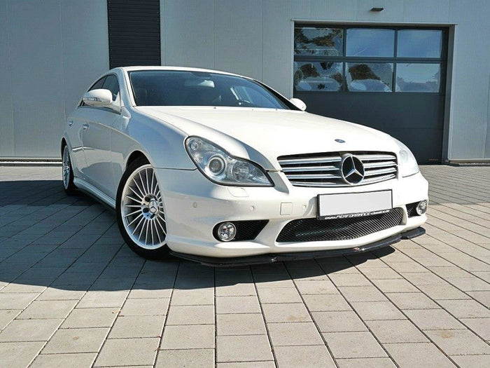 Mercedes CLS C219 55AMG Sedan (2004-2006) Front Splitter V.1 - Maxton Design