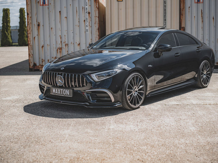 Mercedes-benz CLS AMG Line / 53AMG C257 (2018-2021) Front Splitter V.3 - Maxton Design