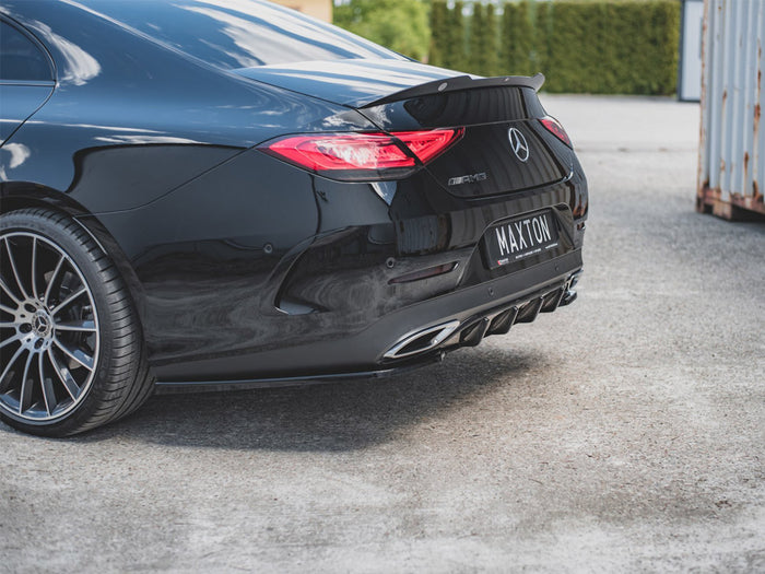 Mercedes-benz CLS AMG Line C257 (2018-2021) Central Rear Splitter - Maxton Design