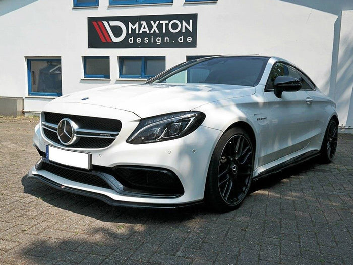 Mercedes C 205 63 AMG Coupe (2016-2018) Front Splitter V.1 - Maxton Design