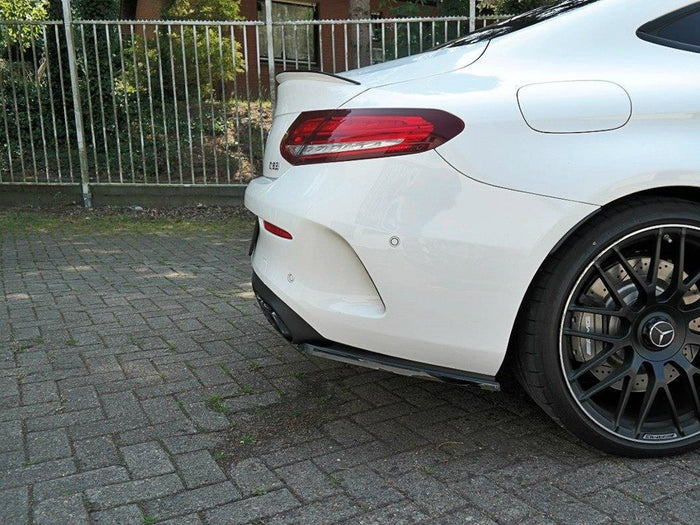 Mercedes C 205 63 AMG Coupe (2016-2018) Rear Side Splitters - Maxton Design
