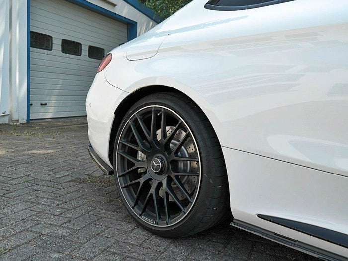 Mercedes C 205 63 AMG Coupe (2016-2018) Rear Side Splitters - Maxton Design