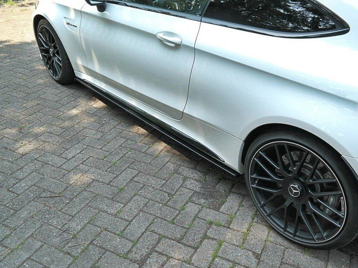 Mercedes C 205 63 AMG Coupe (2016-2018) Side Skirts Splitters - Maxton Design