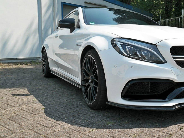 Mercedes C 205 63 AMG Coupe (2016-2018) Side Skirts Splitters - Maxton Design