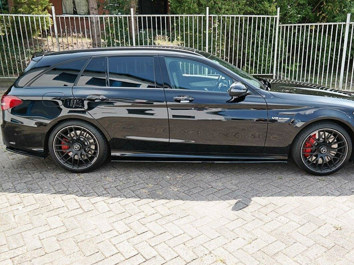 Mercedes C-class S205 63 AMG Estate (2015-2018) Side Skirts Splitters - Maxton Design