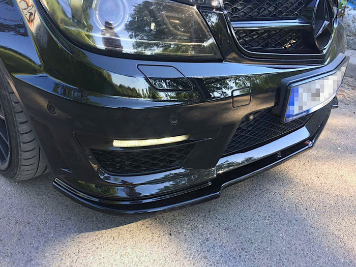 Mercedes C-class W204 C63 AMG Facelift (2011-2014) Front Splitter - Maxton Design