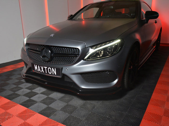 Mercedes C-class W205 Coupe Amg-line (2015-2018) Front Splitter - Maxton Design