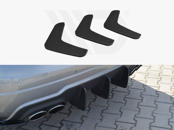 Mercedes C W204 Amg-line (Facelift) Rear Diffuser V.1 - Maxton Design