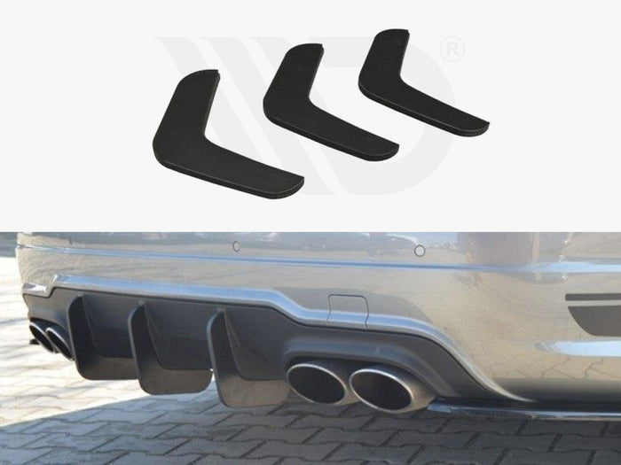 Mercedes C W204 Amg-line (Facelift) (2011-2014) Rear Diffuser V.2 - Maxton Design