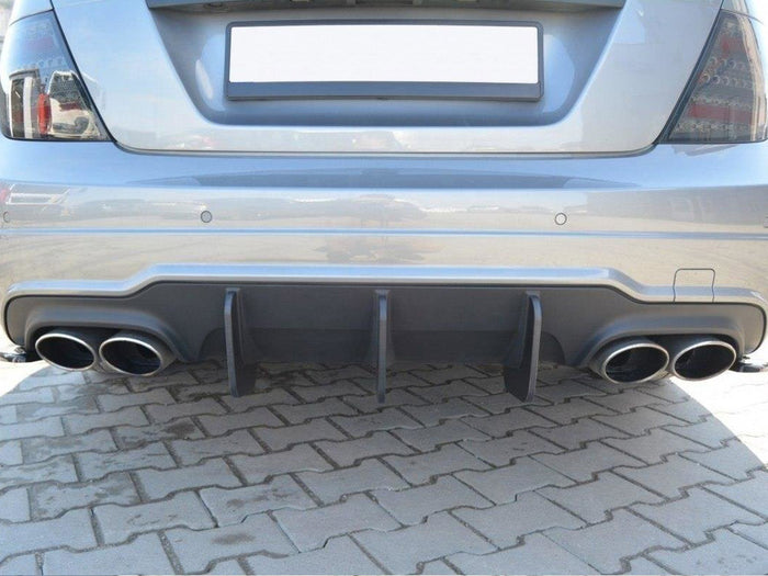 Mercedes C W204 Amg-line (Facelift) (2011-2014) Rear Diffuser V.2 - Maxton Design