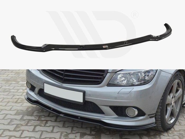 Mercedes C W204 Amg-line (Preface) Front Splitter - Maxton Design