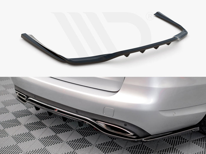 Mercedes C W205 Estate (2014-2018) Central Rear Splitter - Maxton Design