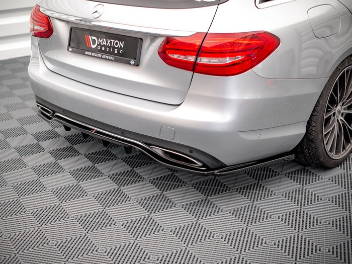 Mercedes C W205 Estate (2014-2018) Central Rear Splitter - Maxton Design