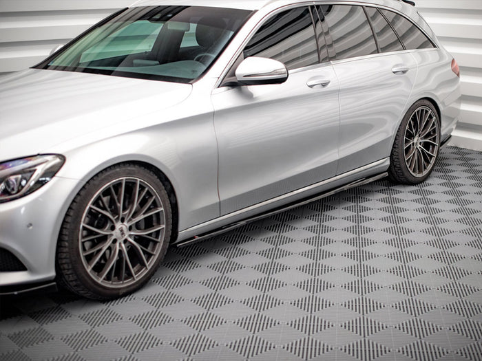 Mercedes C W205 (2014-2018) Side Skirts Diffusers - Maxton Design