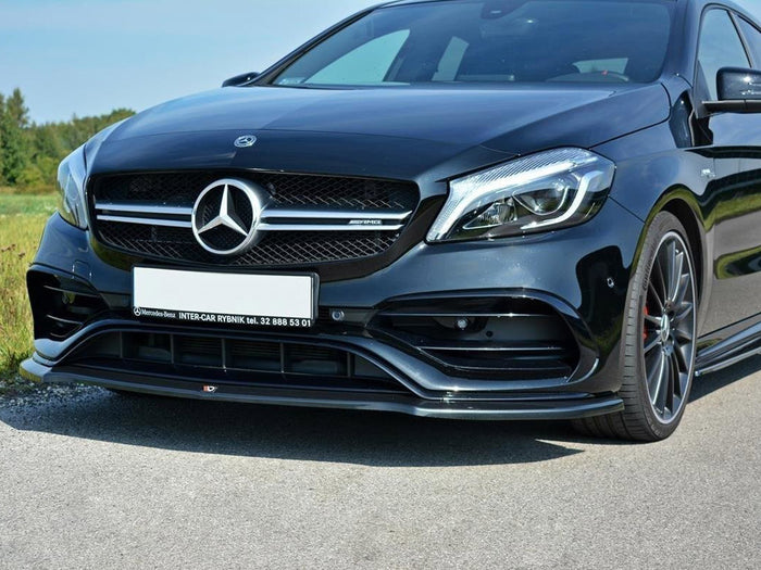 Mercedes A W176 AMG Facelift Front Splitter V.1 - Maxton Design