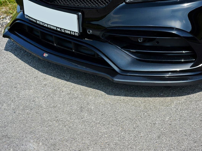 Mercedes A W176 AMG Facelift Front Splitter V.1 - Maxton Design