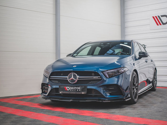 Mercedes A35 AMG AERO W177 Front Splitter V.1 - Maxton Design
