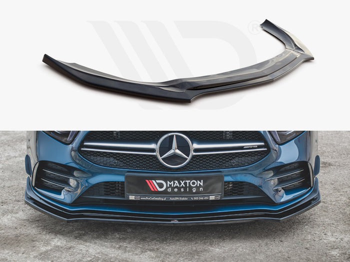 Mercedes A35 AMG AERO W177 Front Splitter V.2 - Maxton Design