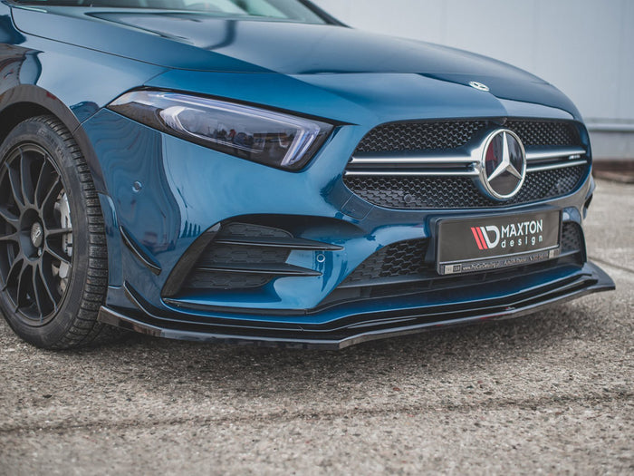 Mercedes A35 AMG AERO W177 Front Splitter V.2 - Maxton Design
