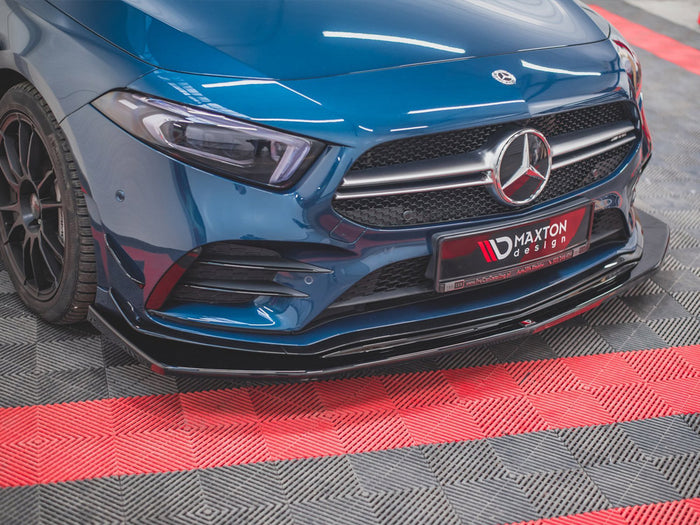 Mercedes A35 AMG AERO W177 Front Splitter V.3 - Maxton Design