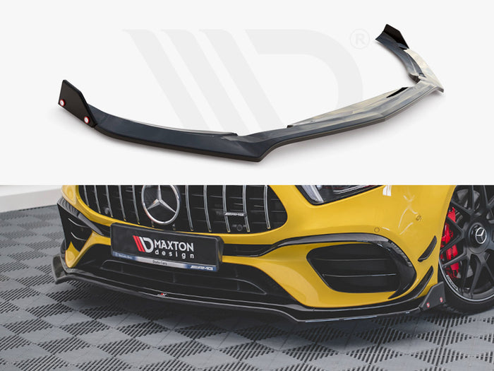 Mercedes-AMG A45 S Front Splitter V.3 + Flaps - Maxton Design
