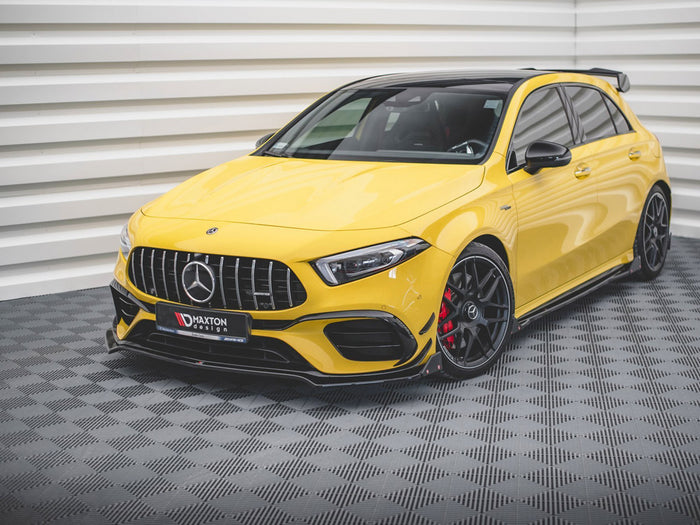 Mercedes-AMG A45 S Front Splitter V.3 + Flaps - Maxton Design