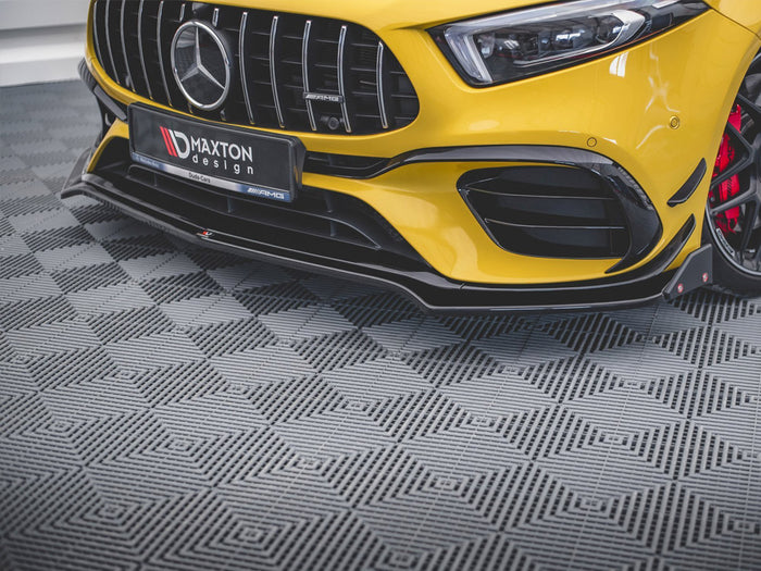 Mercedes-AMG A45 S Front Splitter V.3 + Flaps - Maxton Design