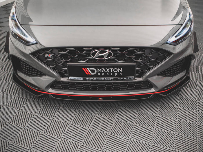 Hyundai I30 N Hatchback / Fastback Mk3 Facelift Front Splitter V.1 + Flaps - Maxton Design