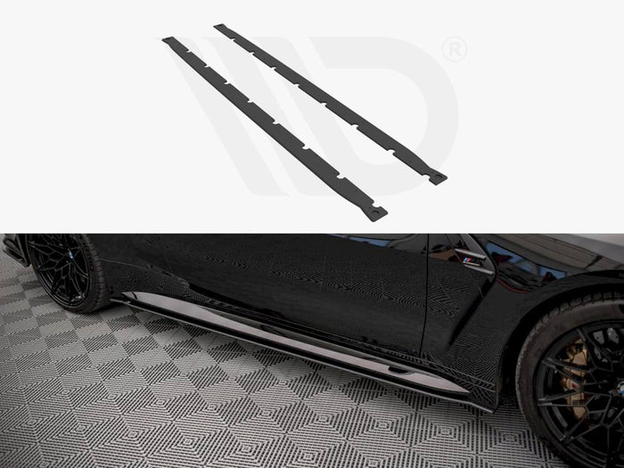 BMW M4 G82 (2021-) Street PRO Side Skirts Diffusers - Maxton Design