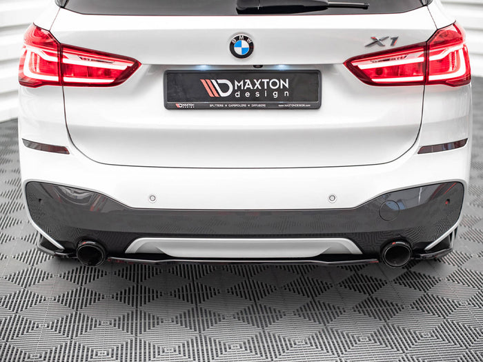 BMW X1 M-pack F48 (2015-2019) Central Rear Splitter - Maxton Design