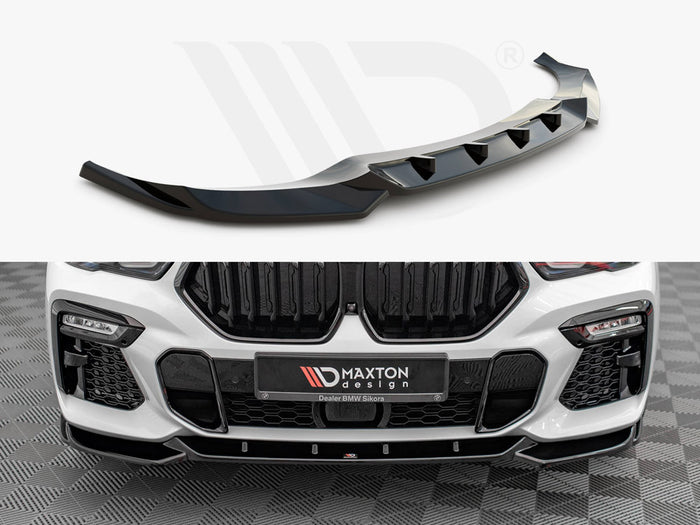BMW X6 M-pack G06 (2019-) Front Splitter V.1 - Maxton Design