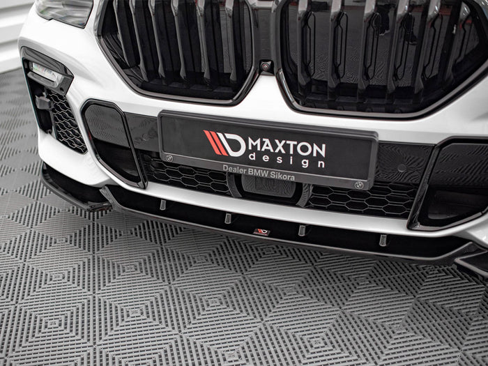 BMW X6 M-pack G06 (2019-) Front Splitter V.1 - Maxton Design